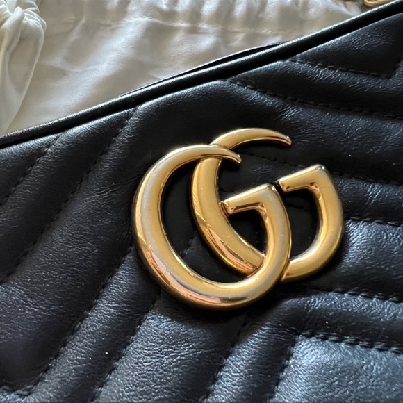 Gucci Marmont Leather Crossbody Bag - Picture 3 of 6